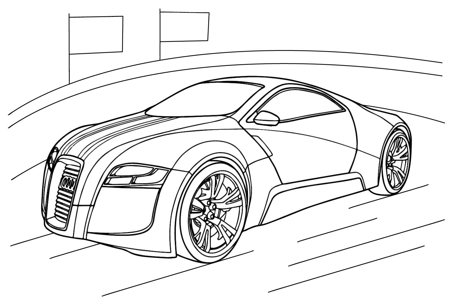 Audi R-Zero fargelegging