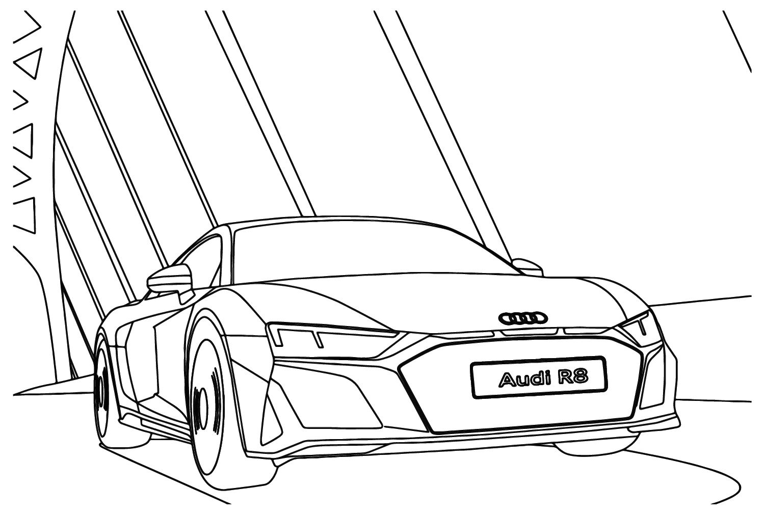 Audi R8 fargelegging