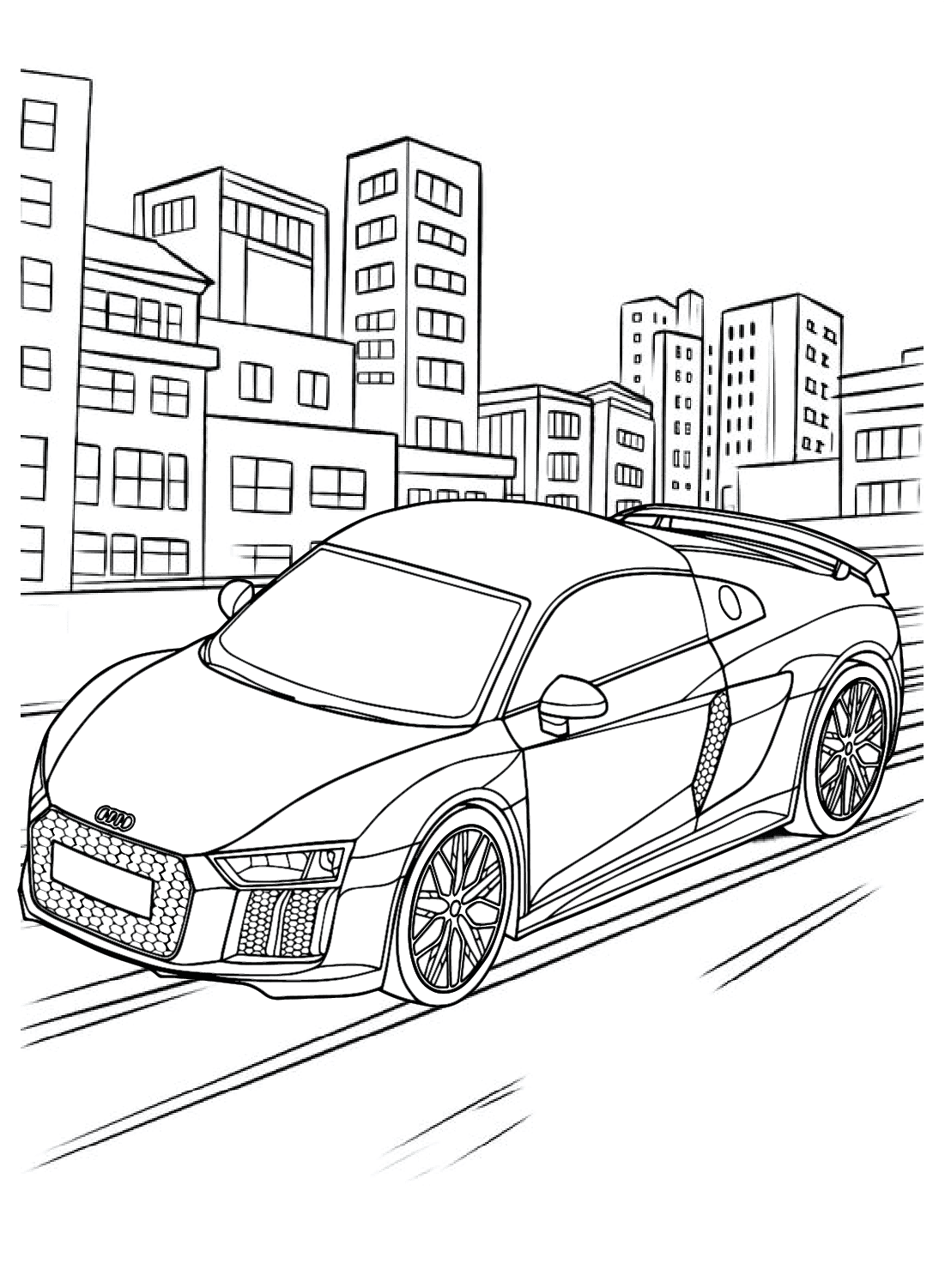 Audi R8 Model fargelegging