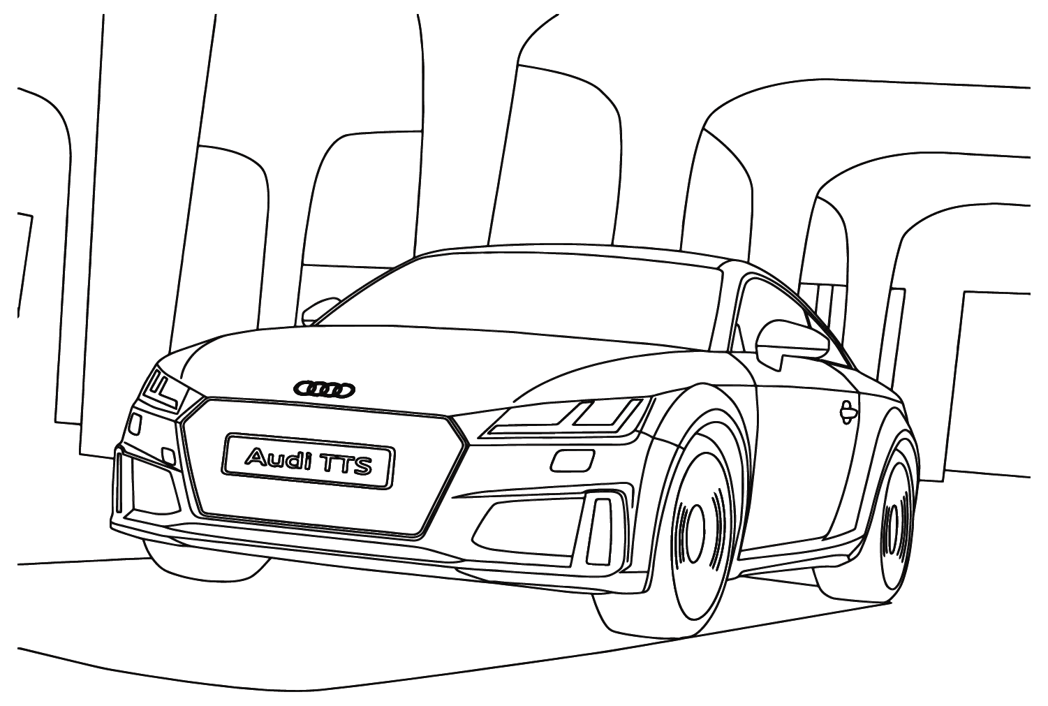 Audi TTS fargelegging
