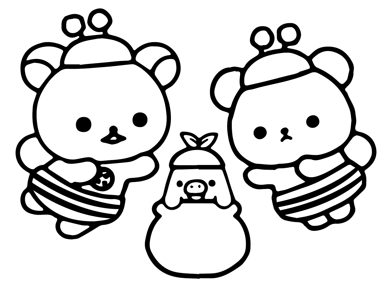 Bie Rilakkuma fargelegging