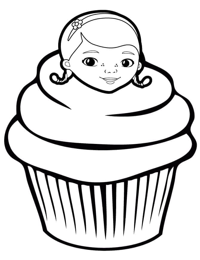 Doktor McStuffins Cupcake fargelegging