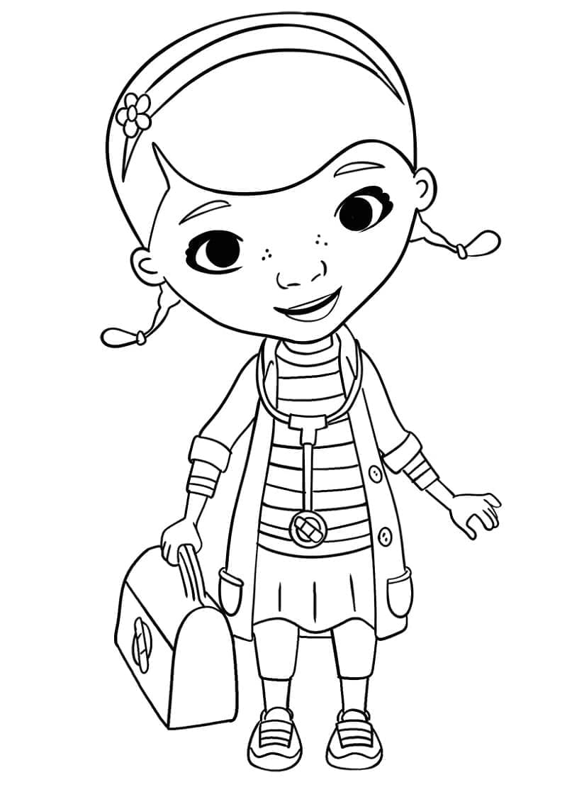 Doktor McStuffins er søt fargelegging