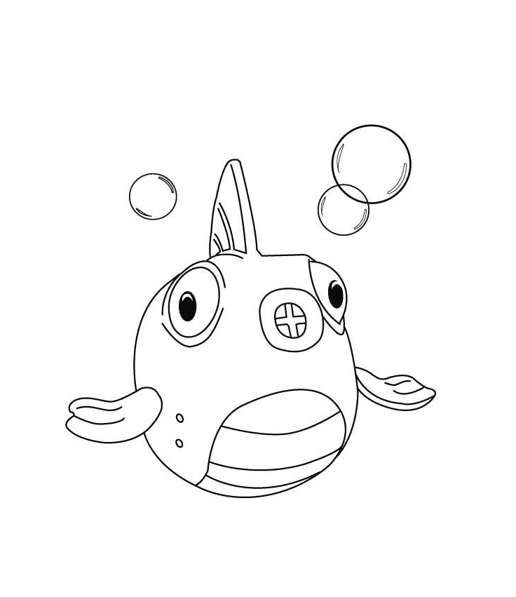 Doktor McStuffins fisk fargelegging