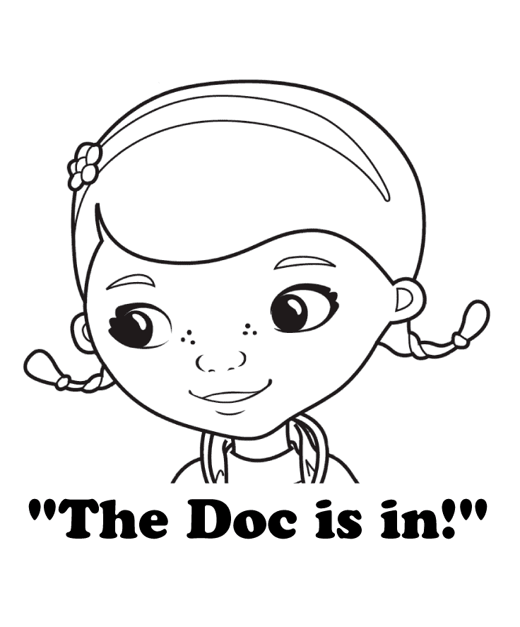 Doktoren er inne fra Doktor McStuffins fargelegging