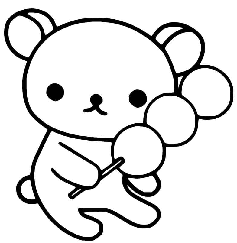 Enkel Rilakkuma fargelegging
