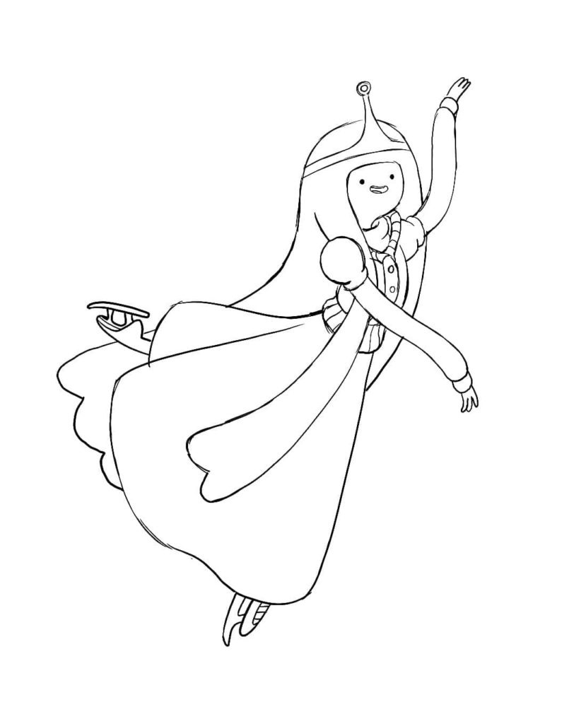 Eventyrtid Prinsesse Bubblegum fargelegging