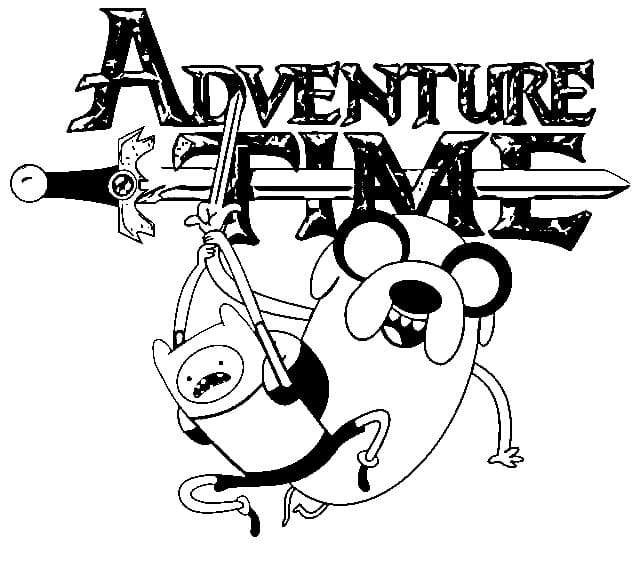 Fantastiske Finn og Jake fargelegging