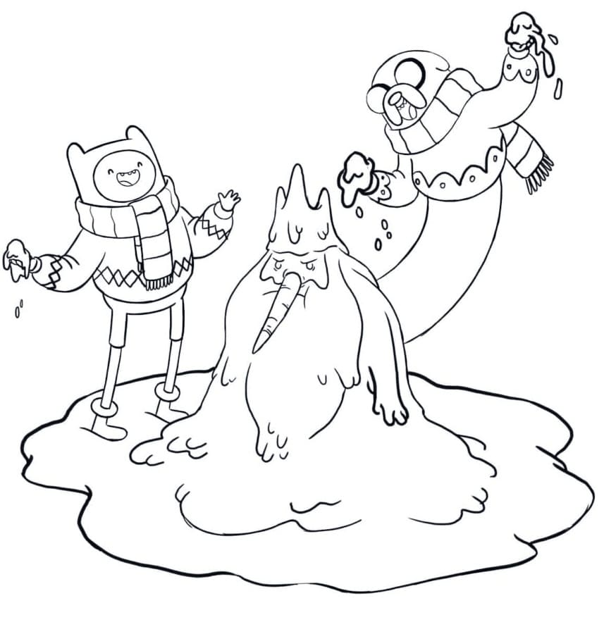 Finn, Jake og Iskongen fargelegging
