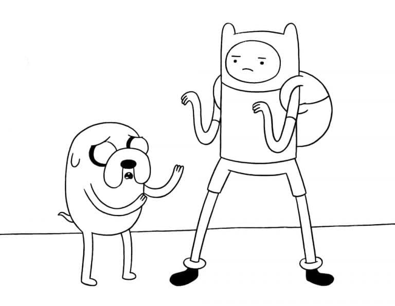 Finn med Jake fargelegging