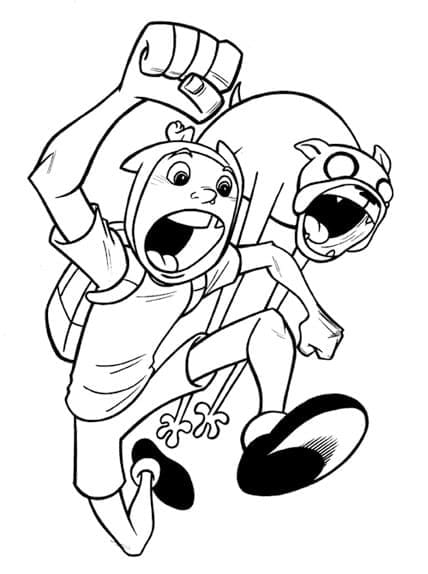 Finn og Jake Eventyrtid fargelegging