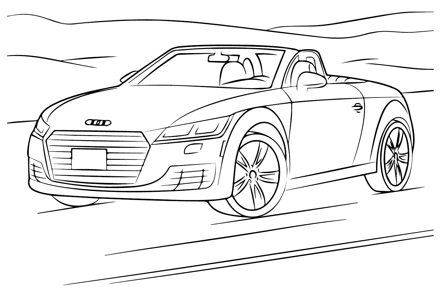 Gratis Audi TT fargelegging
