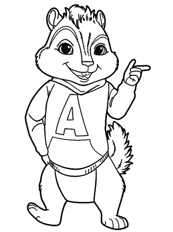 Kjekk Alvin fargelegging