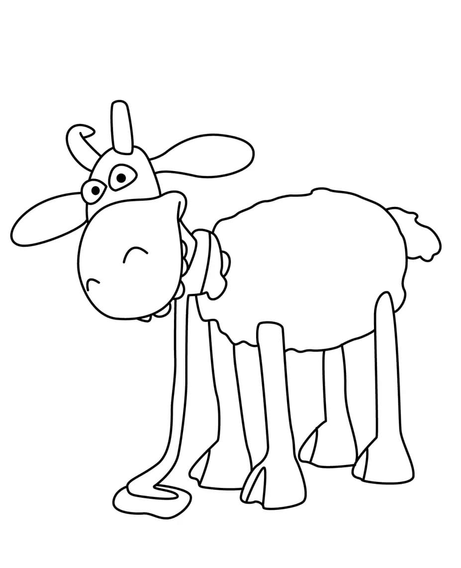 Klippemaskinmunn Sauen Shaun fargelegging
