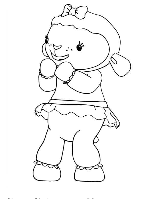 Lambie i Doktor McStuffins fargelegging