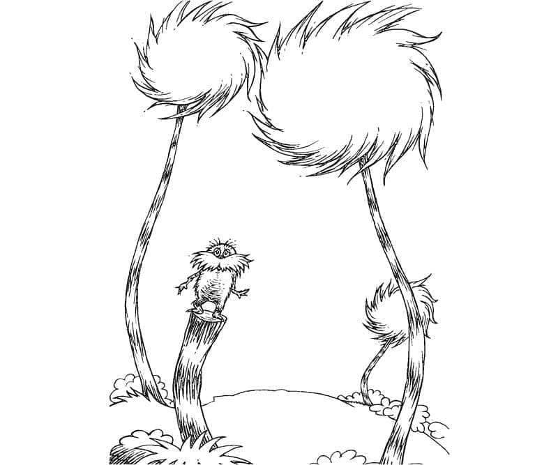 Lorax bilde fargelegging