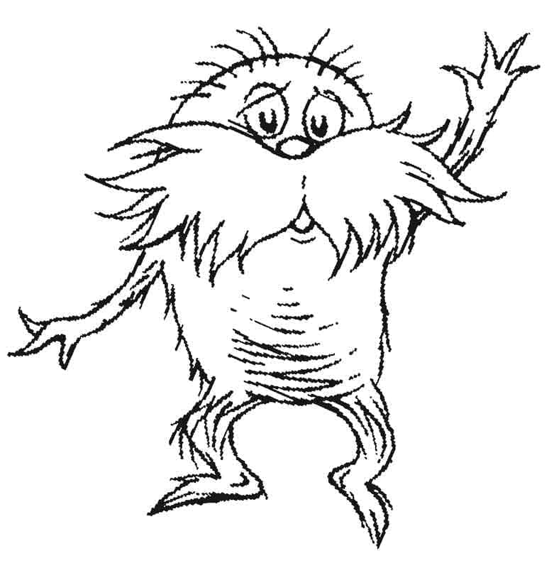 Lorax gratis fargelegging