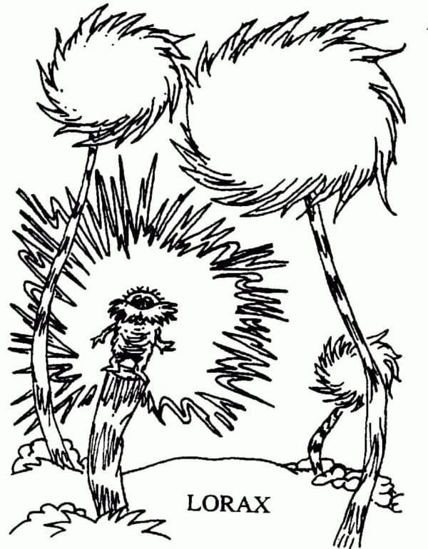 Lorax' hovedoppdrag er å redde skogen fargelegging