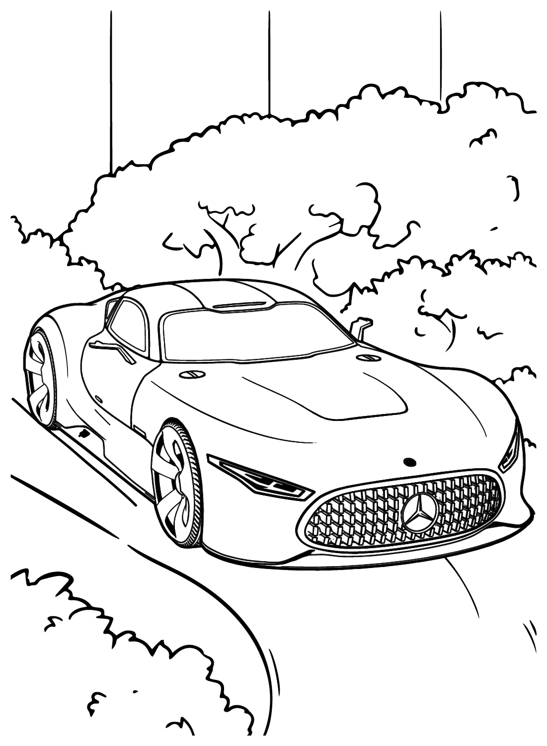Mercedes-Benz bilder fargeleggingsside