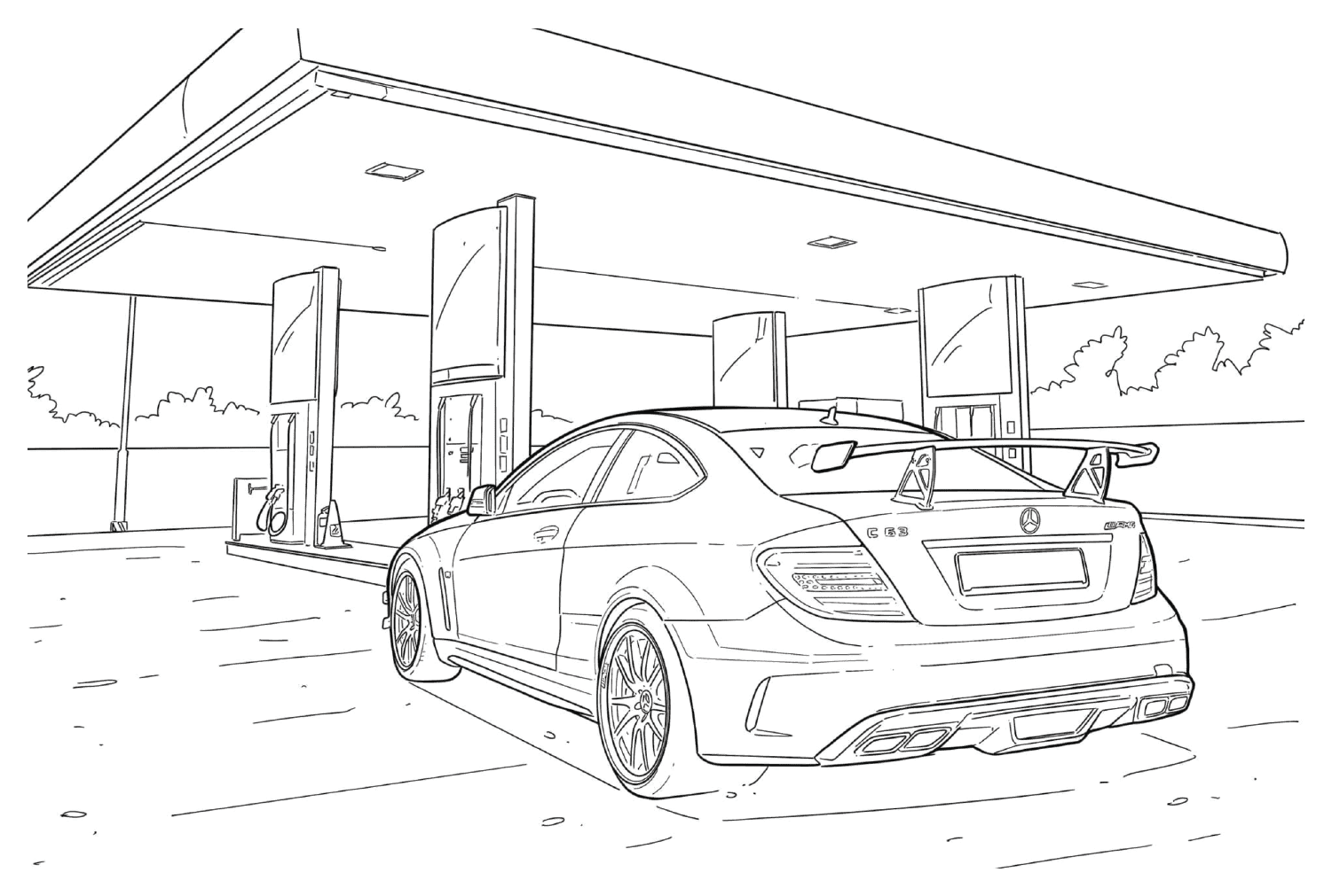Mercedes-Benz C63 AMG fargeleggingsside