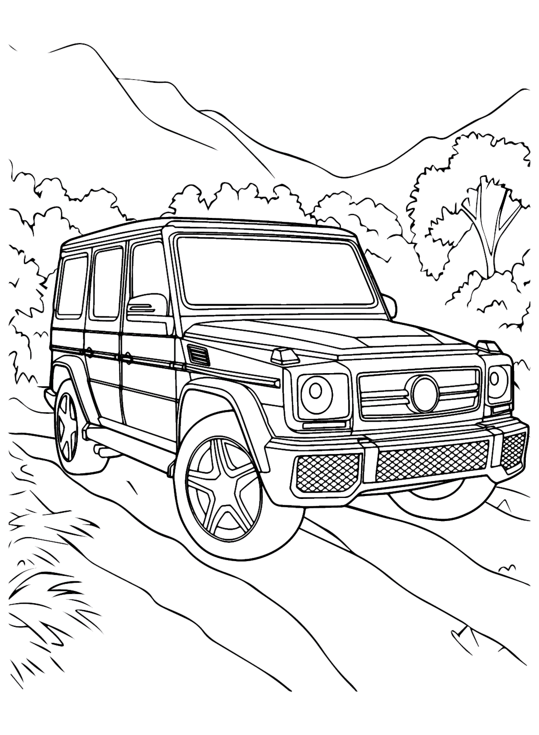 Mercedes-Benz G-Class SUV fargeleggingsside