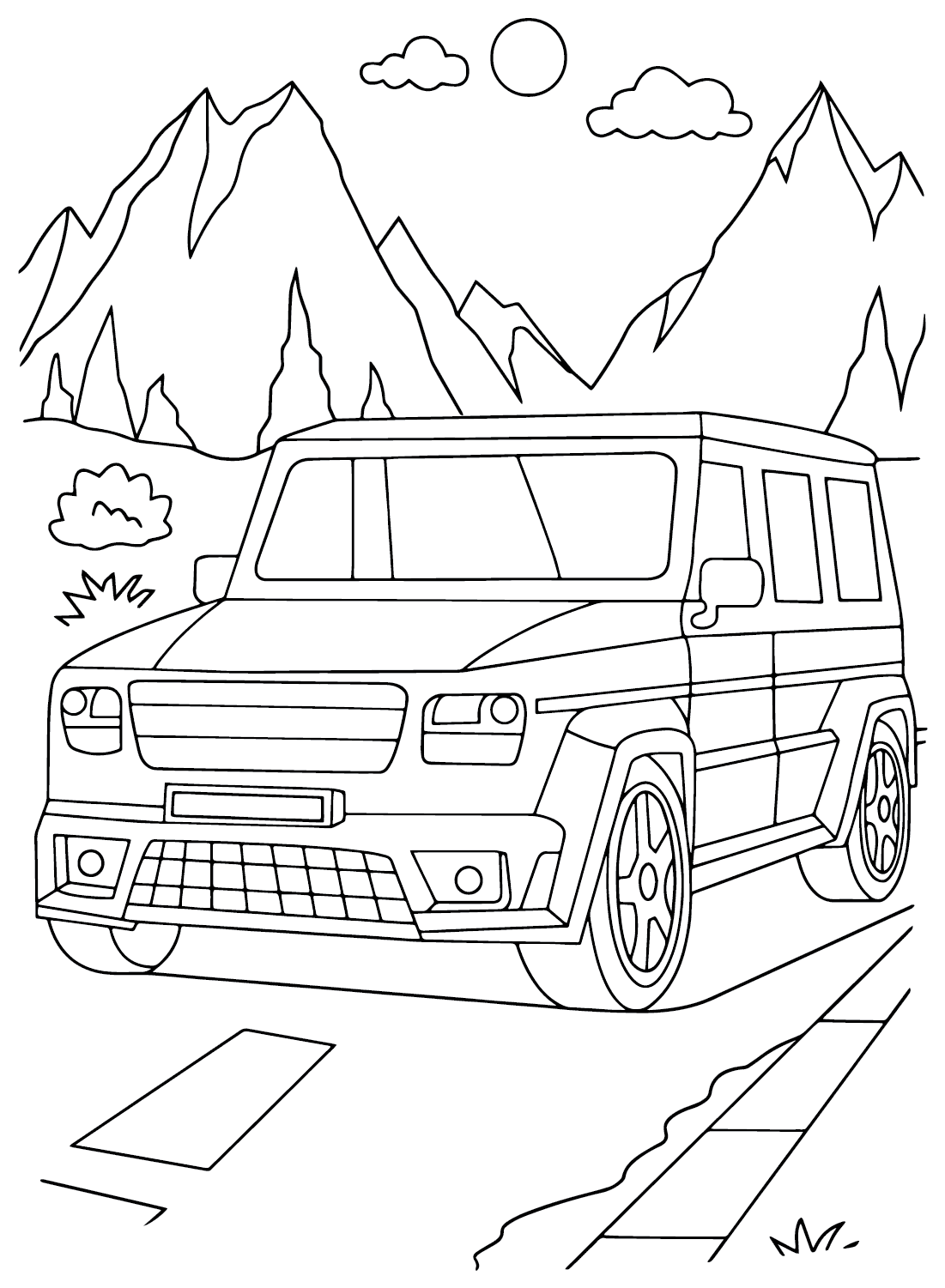 Mercedes-Benz G-Class SUV gratis fargeleggingsside