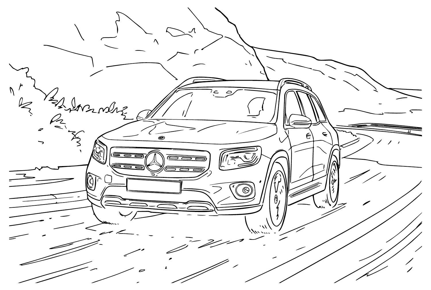 Mercedes-Benz GLS fargeleggingsside