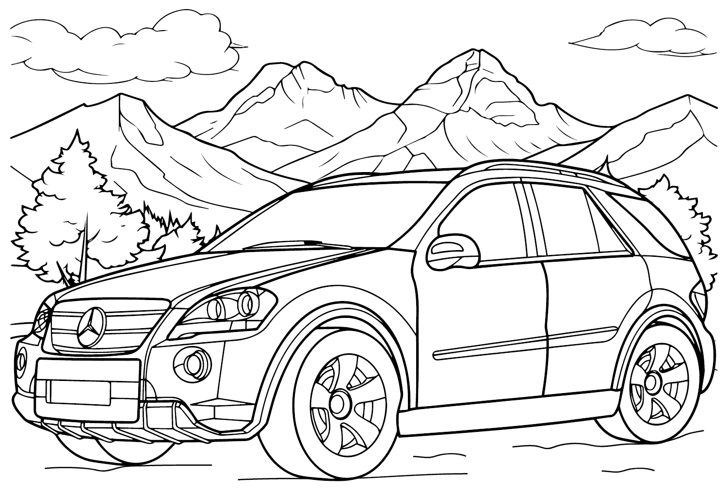 Mercedes-Benz ML-Class fargelegging
