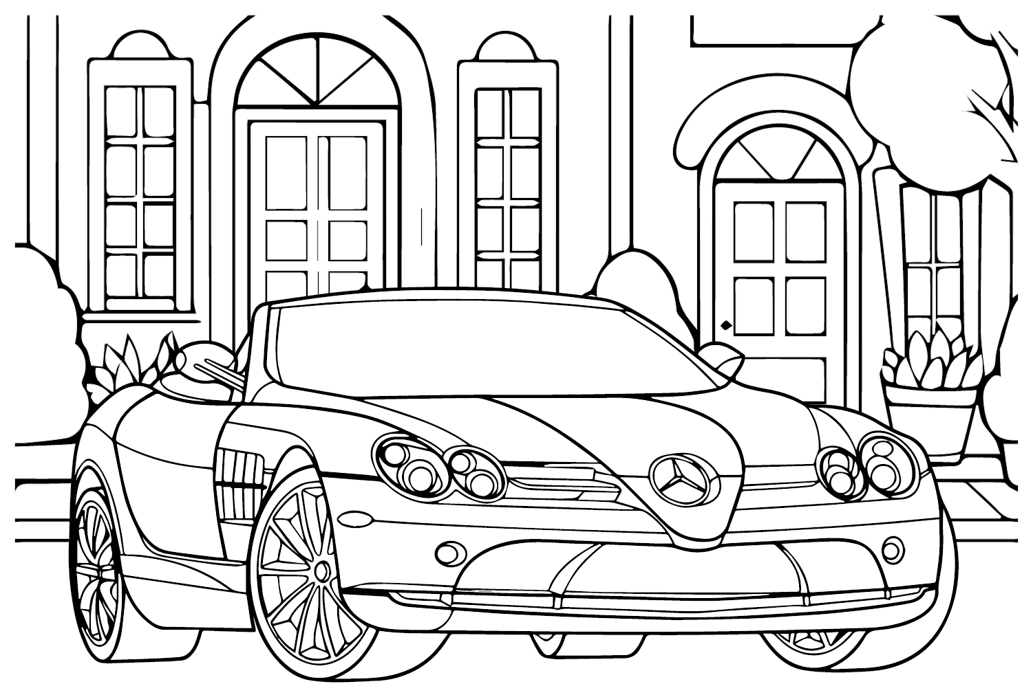 Mercedes-Benz SLR McLaren fargeleggingsside