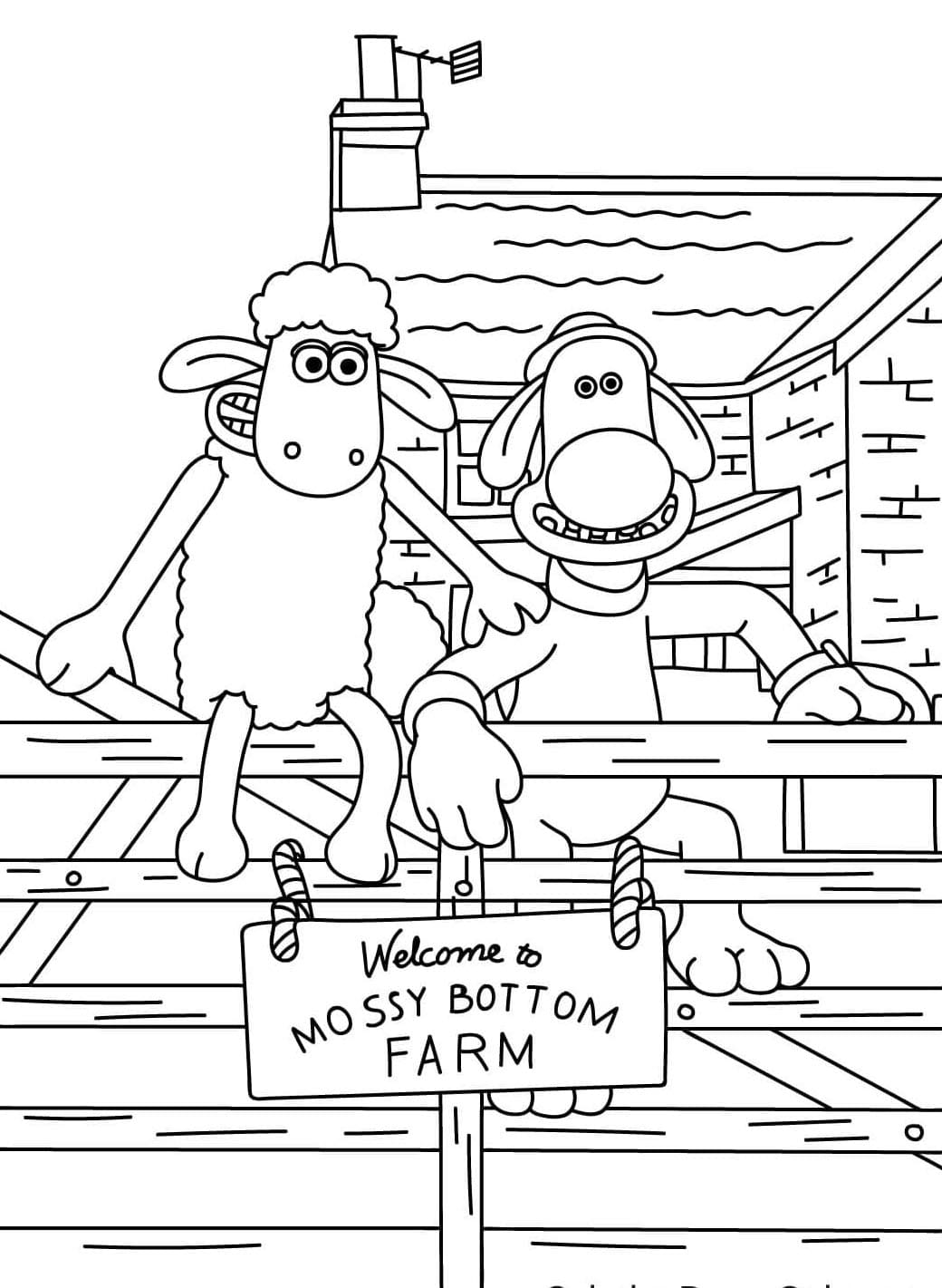 Morsom historie om Bitzer og Timmy fargelegging