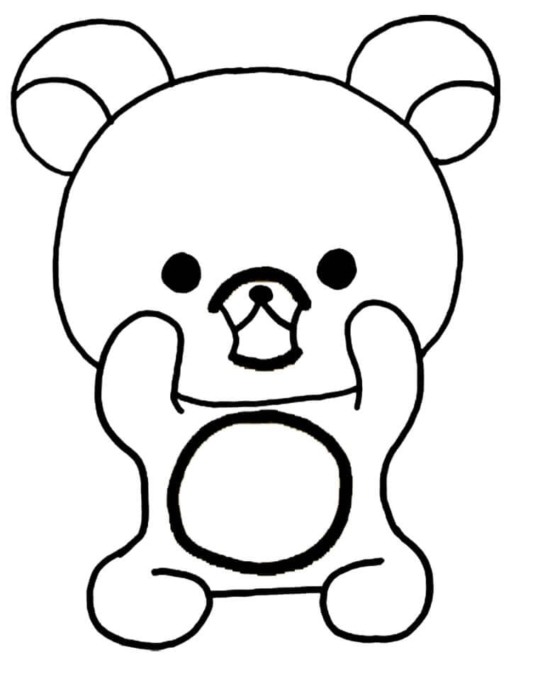 Overrasket Rilakkuma fargelegging