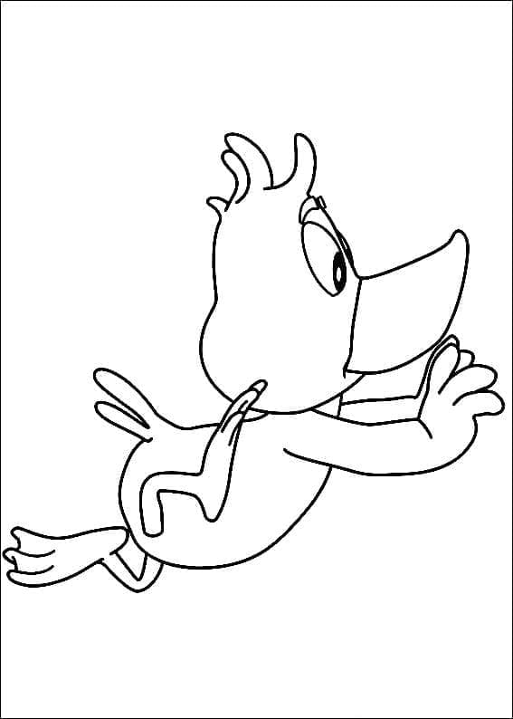 Peter Duck fra Calimero fargelegging