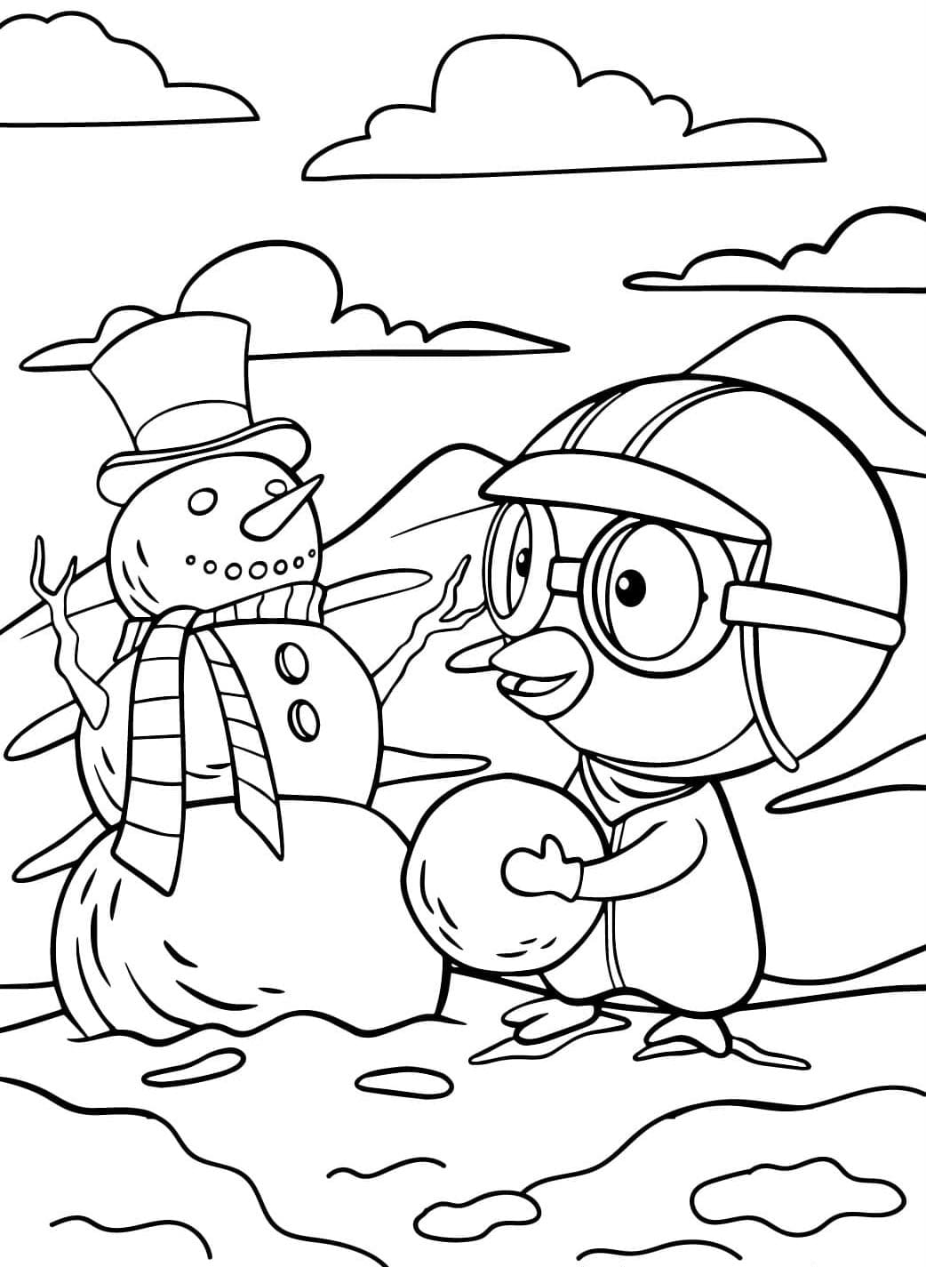 Pororo til utskrift fargelegging