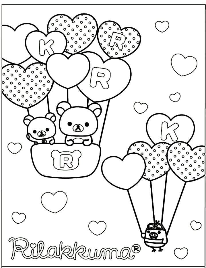 Rilakkuma enkel fargelegging