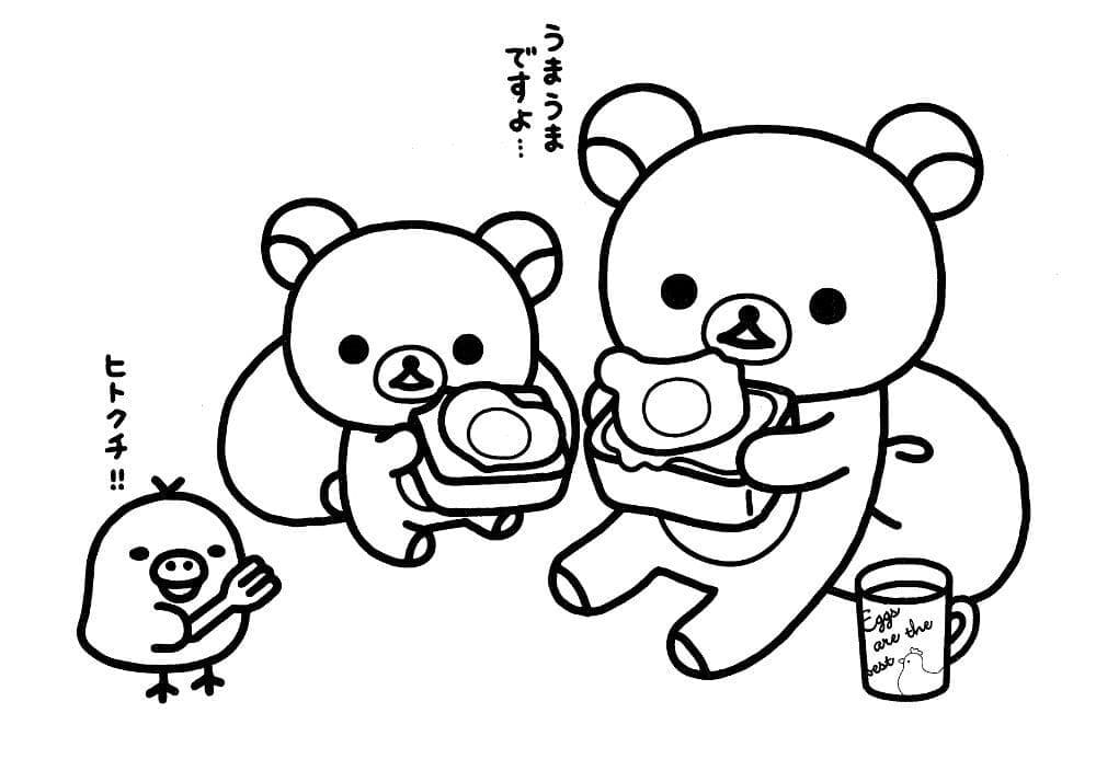 Rilakkuma for barn fargelegging