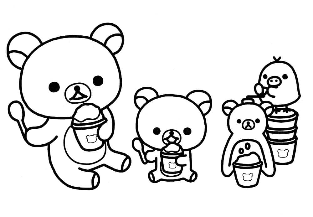 Rilakkuma Gratis fargelegging