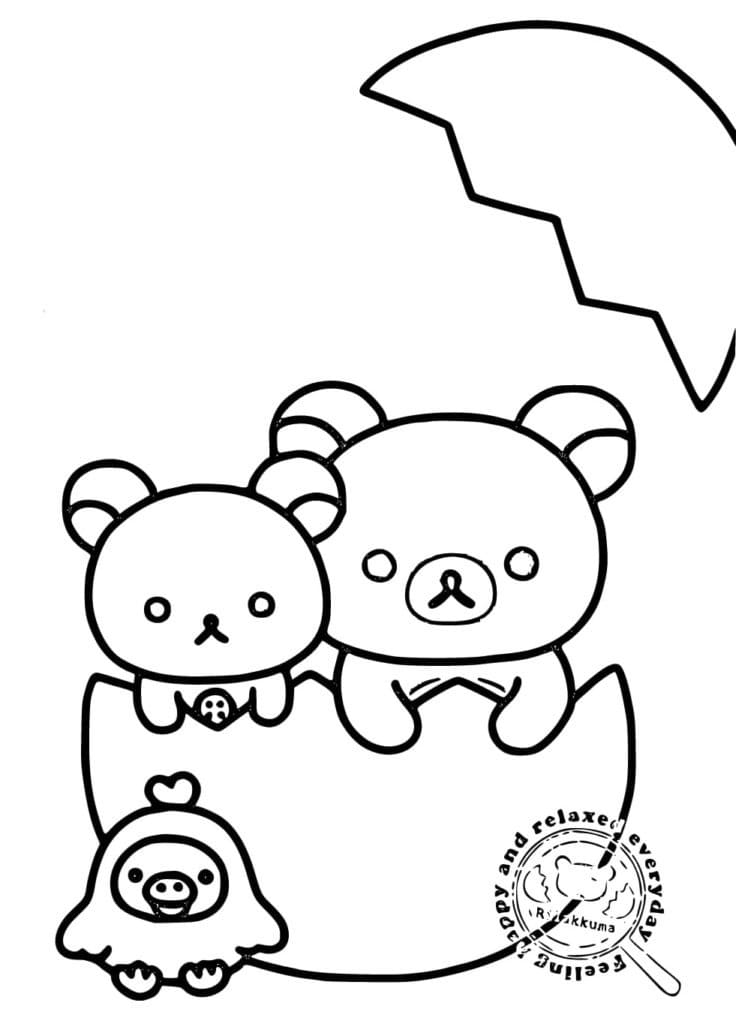 Rilakkuma Gratis For Barn fargelegging