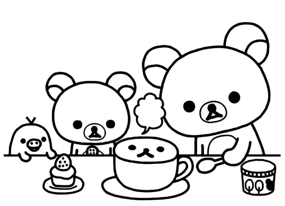 Rilakkuma kafé fargelegging