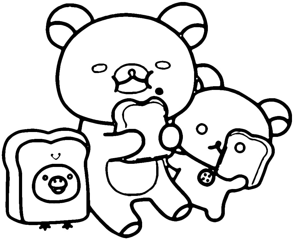 Rilakkuma Utskrivbar fargelegging