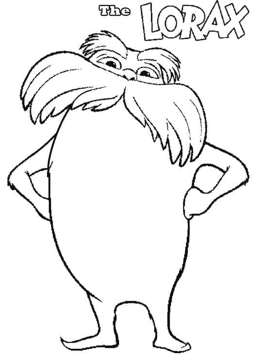 Skriv ut Lorax fargelegging