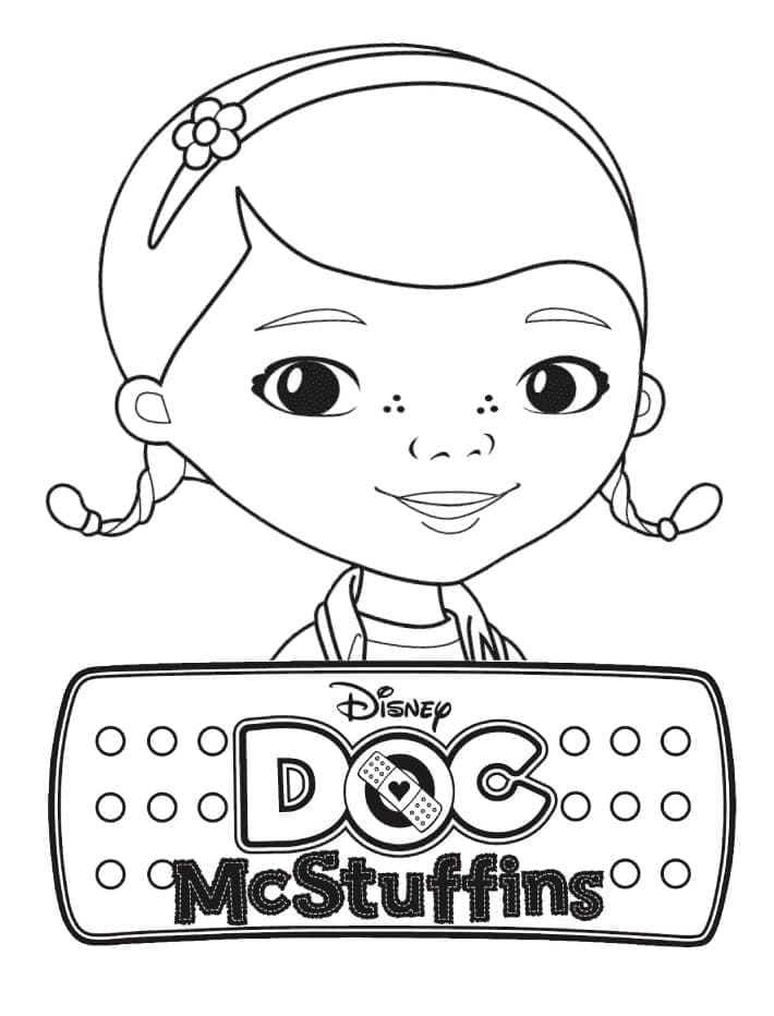 Søte Doktor McStuffins fargelegging