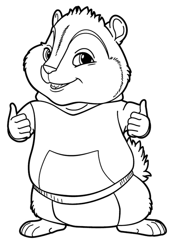 Theodore - Alvin og gjengen fargelegging