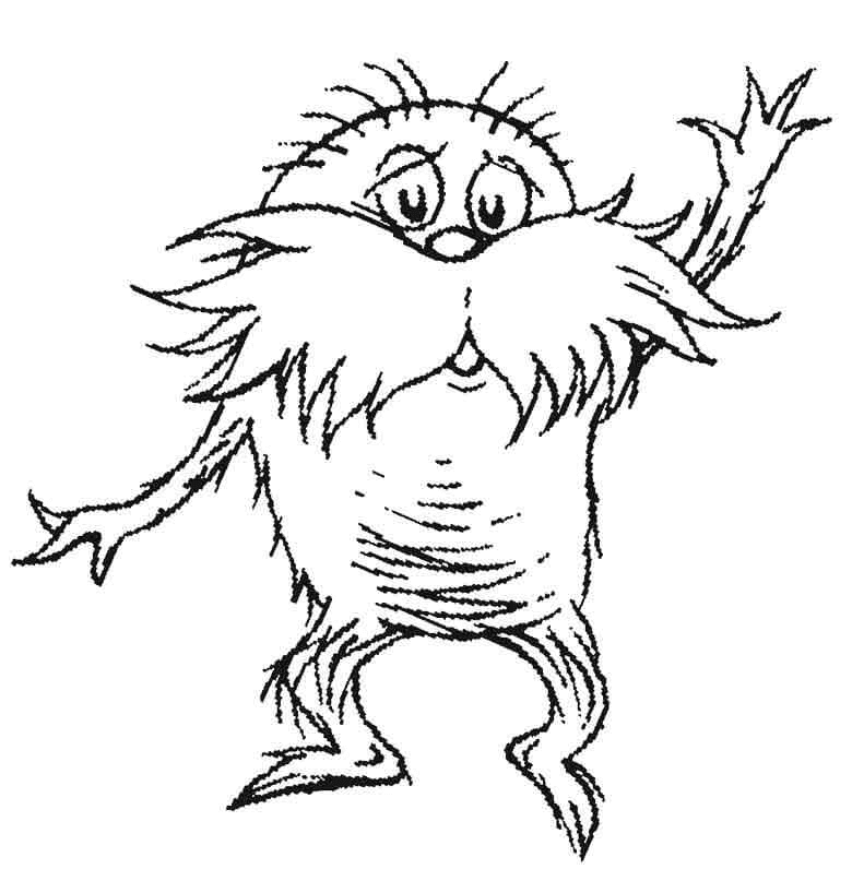 Ugly Lorax fra Lorax fargelegging