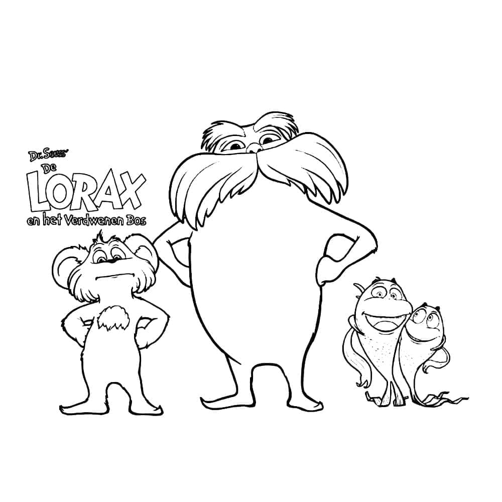 Utskrivbar Lorax fargelegging