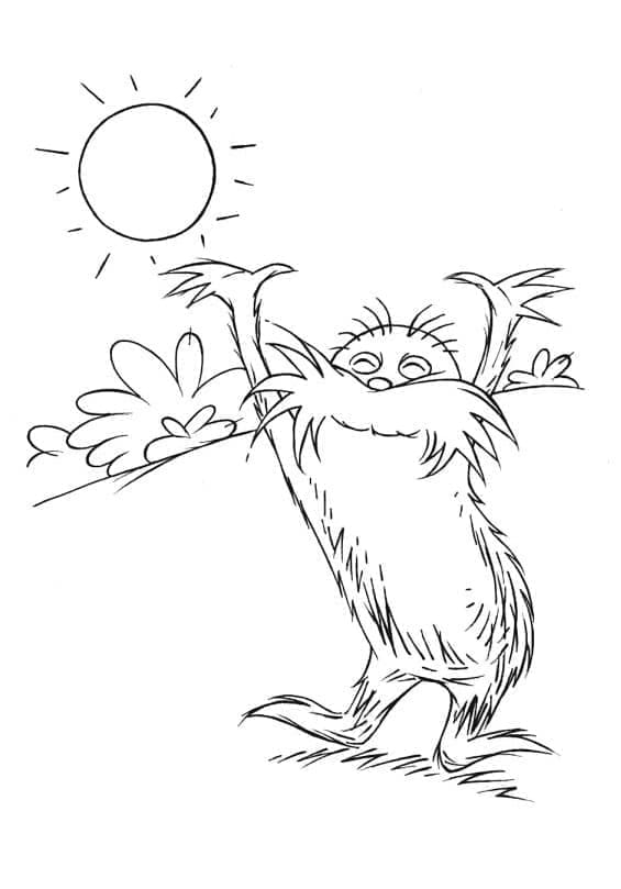 Vennlig Lorax fargelegging