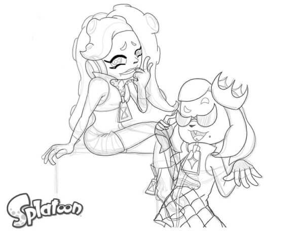 Viktige karakterer i Splatoon fargelegging