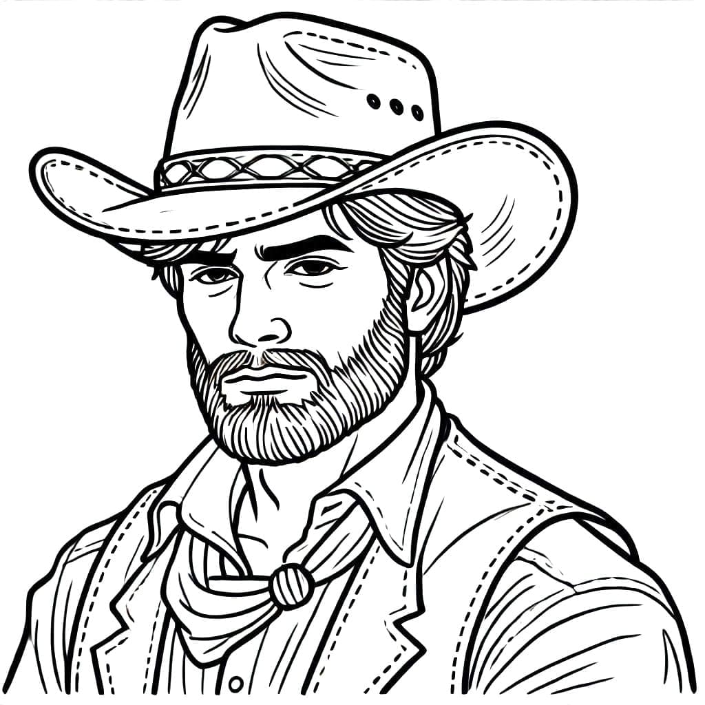 Ansiktscowboy fargelegging