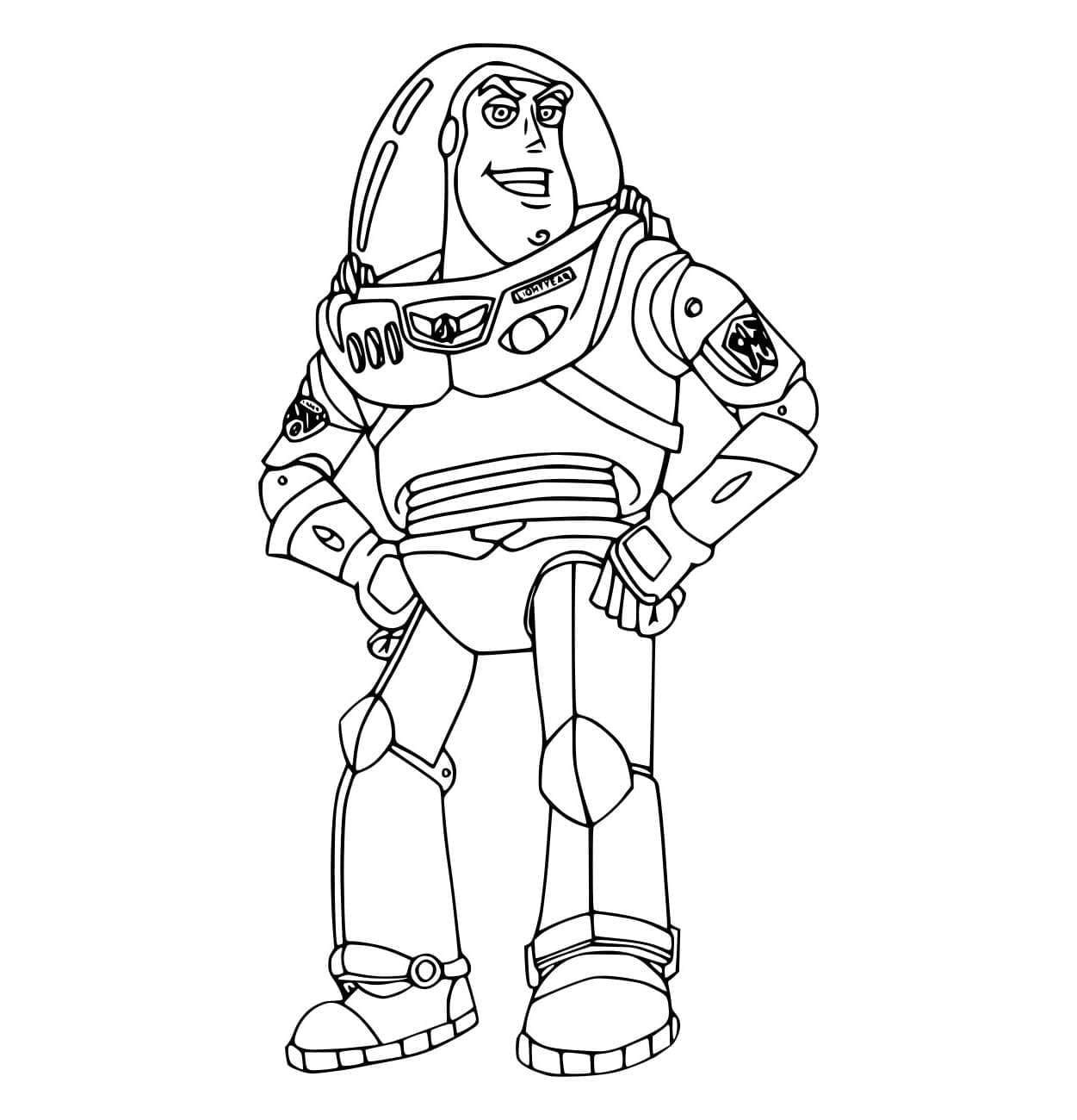 Astronaut Buzz Lightyear fargelegging