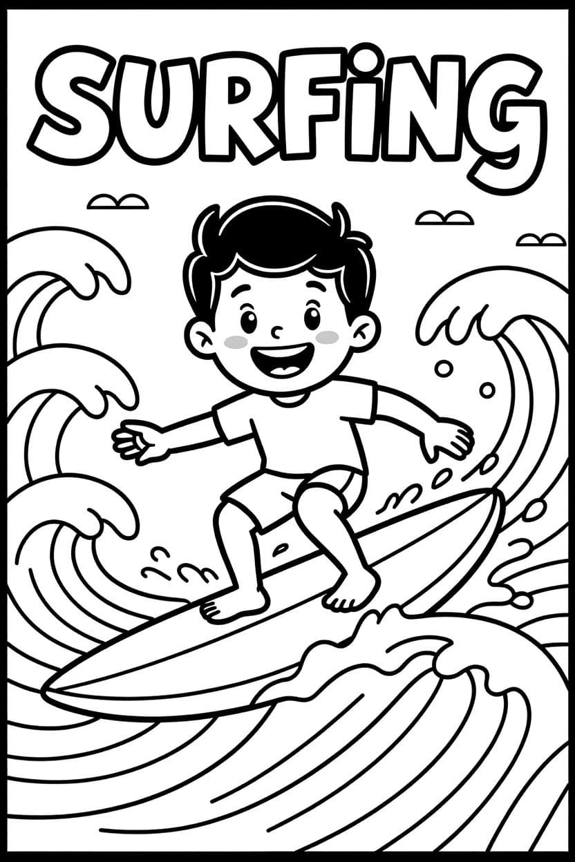 Babysurfing fargelegging