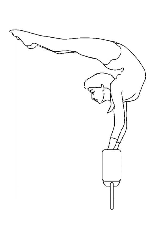 Bilde av gymnastikk fargelegging
